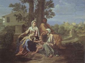 Poussin The Holy Family in a Landscape (mk05) china oil painting image