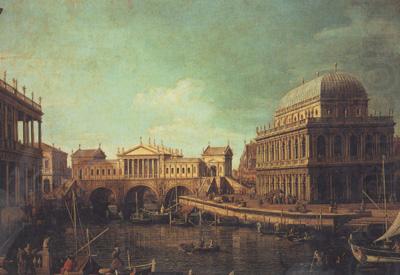 Canaletto Basilica di Vicenza e ponte di Rialto (mk21) china oil painting image