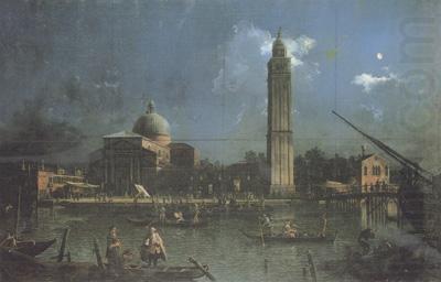 Canaletto Festa notturna alla chiesa di S.Pietro di Castello (mk21) china oil painting image
