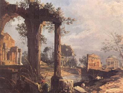 Canaletto A Caprice View with Ruins (mk25) china oil painting image