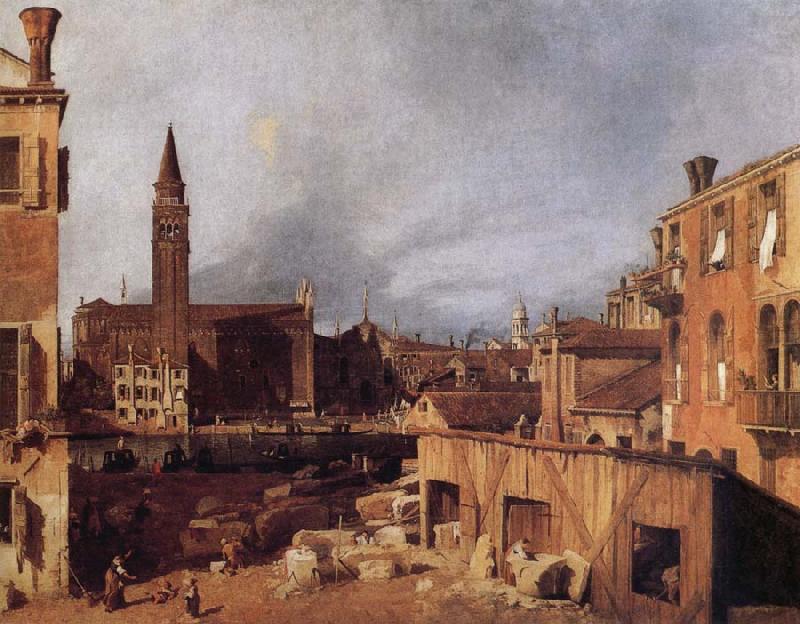 Canaletto Venice:Campo San Vital and Santa Maria della Carita china oil painting image