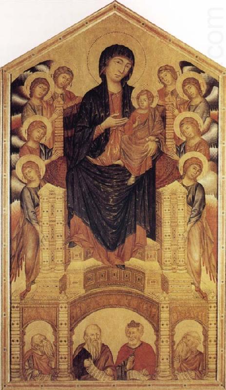 Cimabue Madonna and Child Enthroned with Angels and Prophets china oil painting image