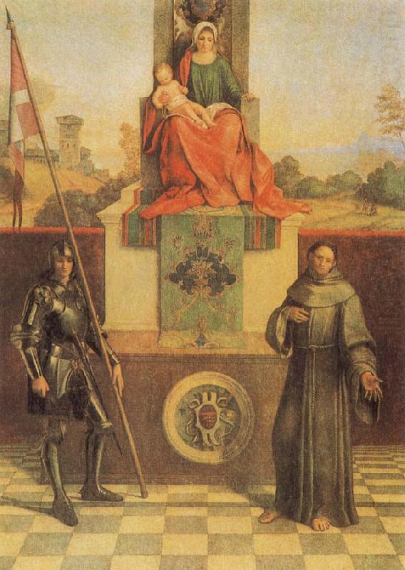 Giorgione Virgin and CHild with SS Francis and Liberalis china oil painting image