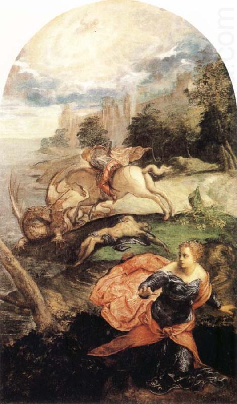 Tintoretto St George and the Dragon china oil painting image