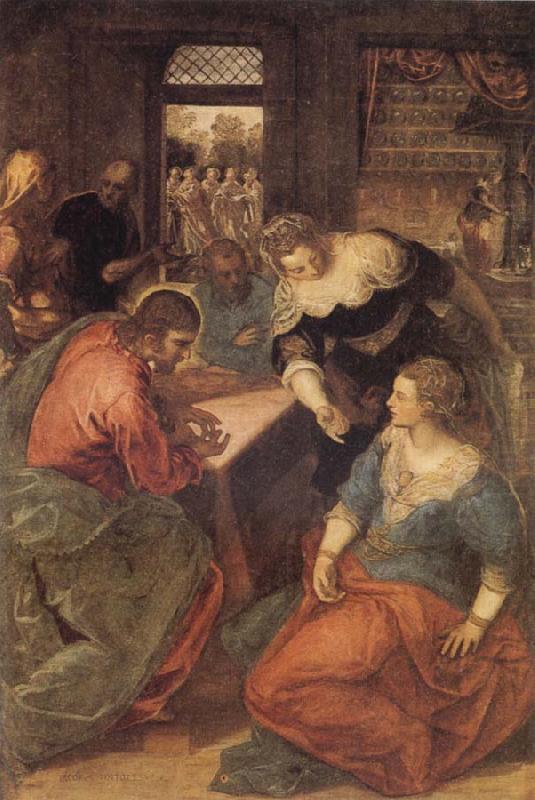 Tintoretto Christ with Mary and Martha china oil painting image
