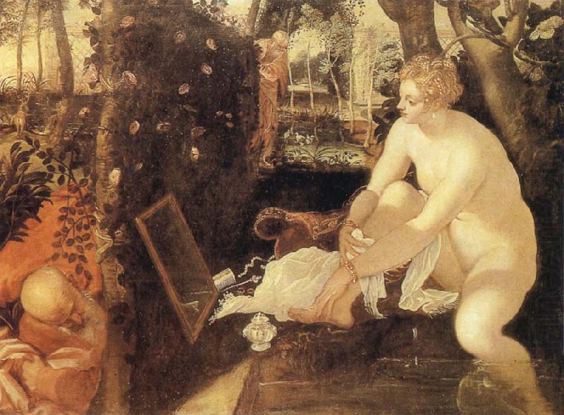 Tintoretto Susanna at he Bath china oil painting image
