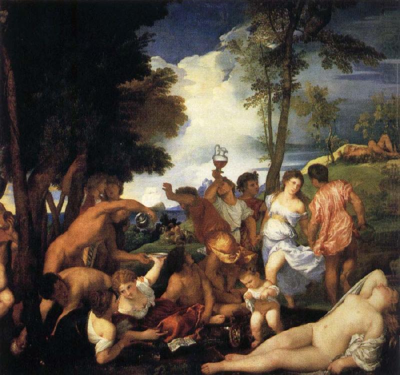 Titian Bacchanal of the Andrians china oil painting image
