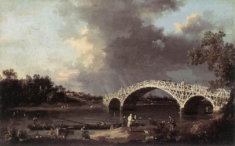 Old Walton Bridge ff, Canaletto