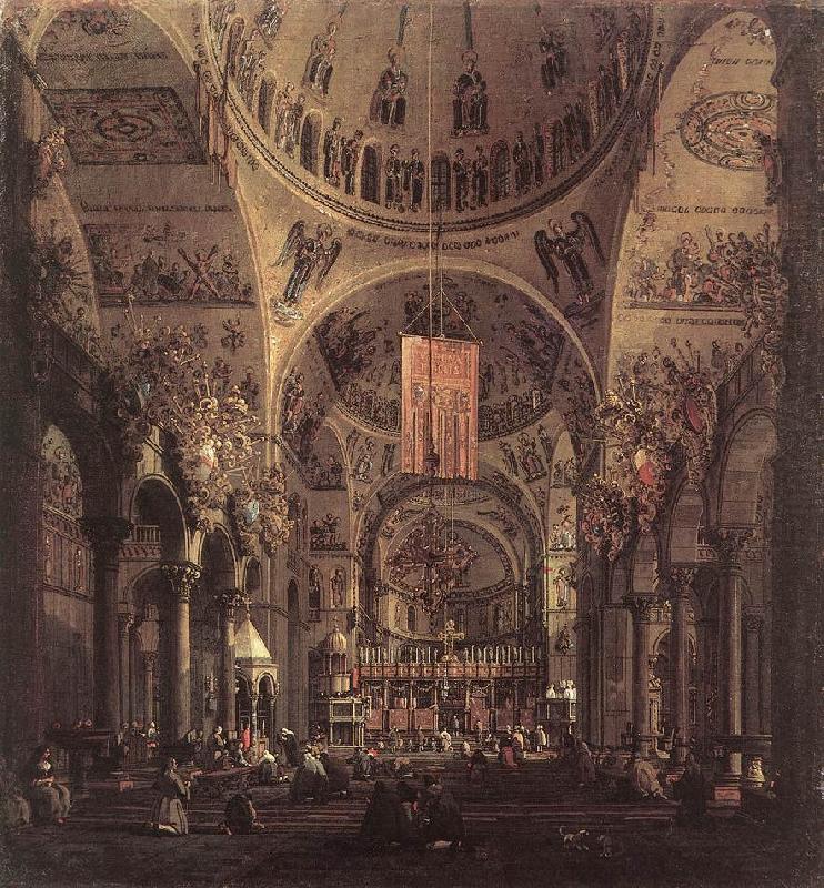 San Marco: the Interior f, Canaletto