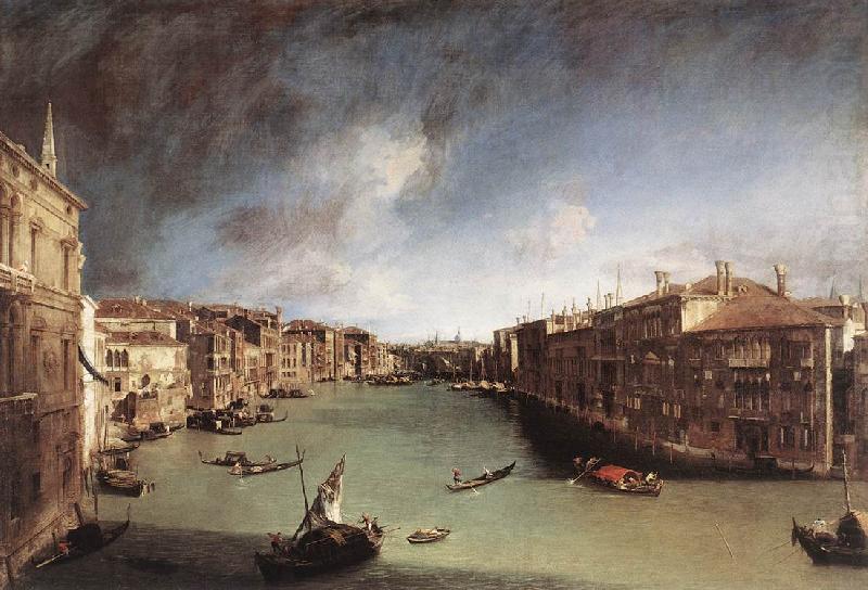 Canaletto Grand Canal, Looking Northeast from Palazo Balbi toward the Rialto Bridge oil painting picture