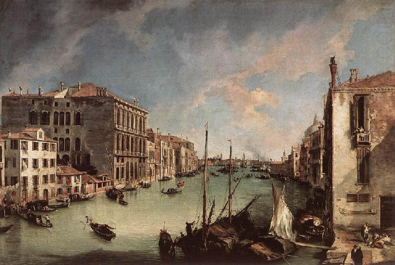 Grand Canal, Looking East from the Campo San Vio, Canaletto