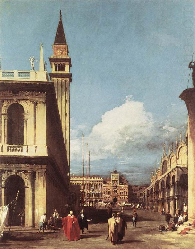 The Piazzetta, Looking toward the Clock Tower df, Canaletto