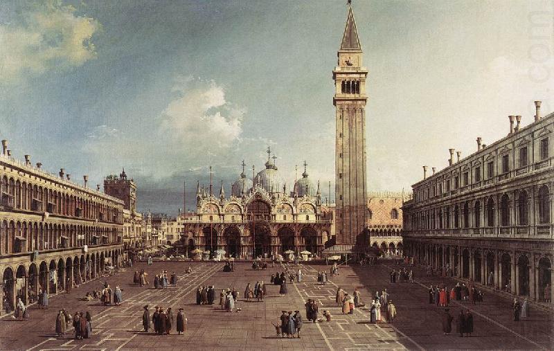 Piazza San Marco with the Basilica fg, Canaletto