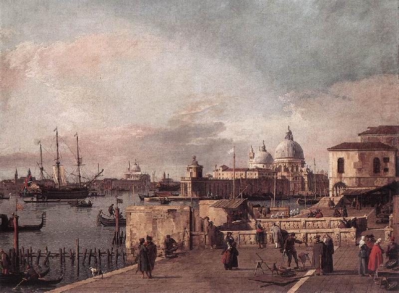 Entrance to the Grand Canal: from the West End of the Molo  dd, Canaletto