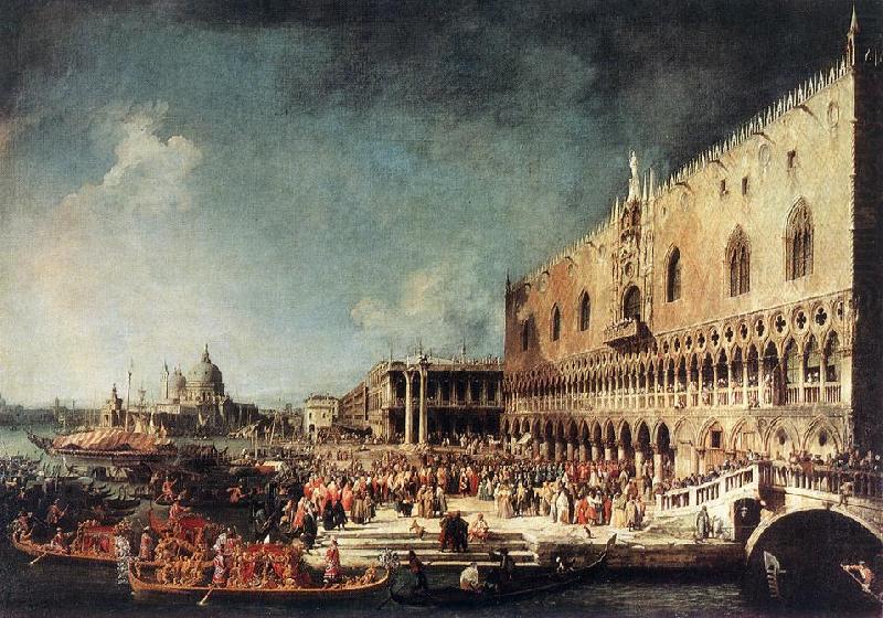 Arrival of the French Ambassador in Venice d, Canaletto