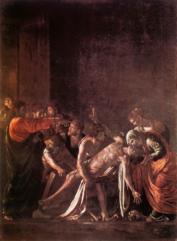 The Raising of Lazarus fg, Caravaggio