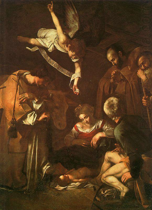 The Nativity with Saints Francis and Lawrence, Caravaggio