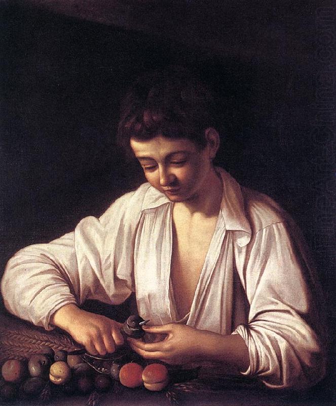 Boy Peeling a Fruit df, Caravaggio