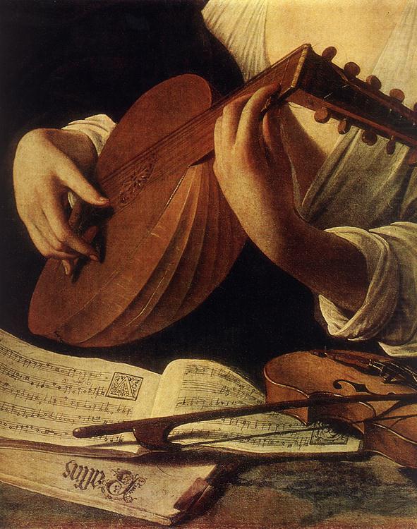 Lute Player (detail) gg, Caravaggio