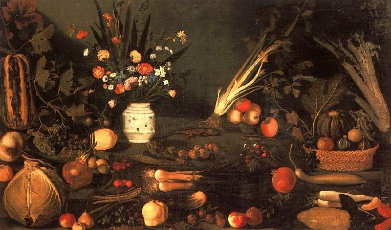 Still Life with Flowers Fruit, Caravaggio