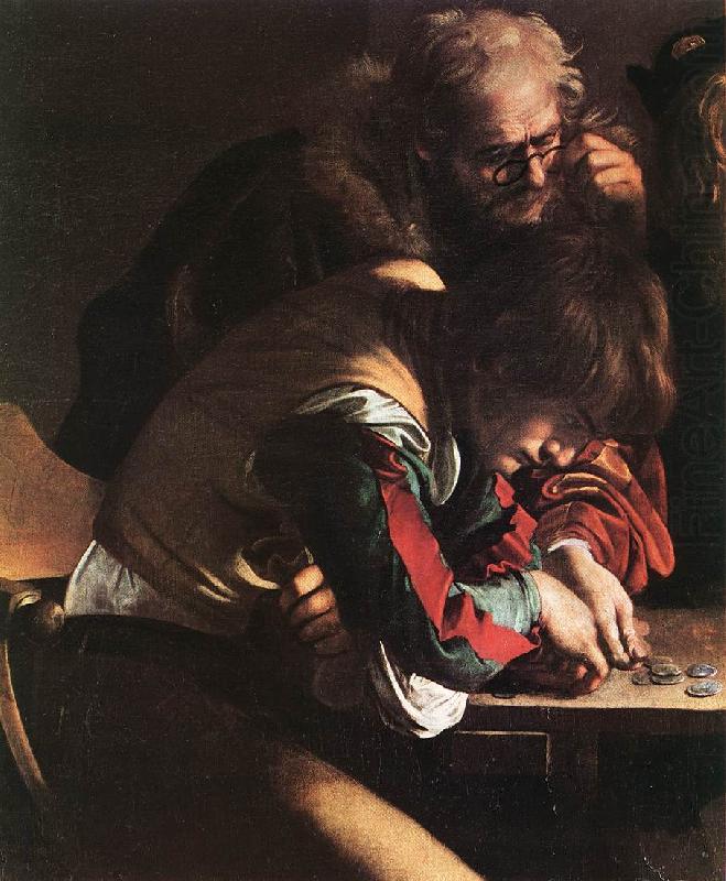 The Calling of Saint Matthew (detail) dsf, Caravaggio