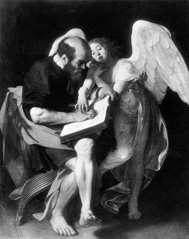 St Matthew and the Angel f, Caravaggio