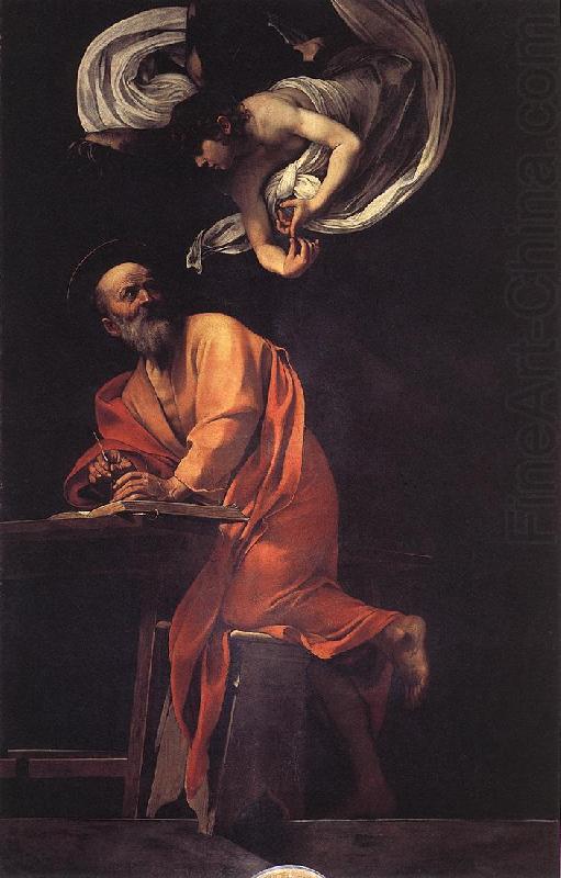 The Inspiration of Saint Matthew df, Caravaggio