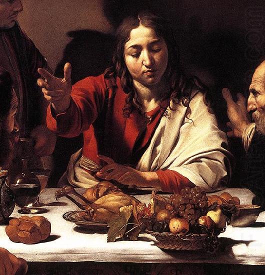 Supper at Emmaus (detail) fg, Caravaggio
