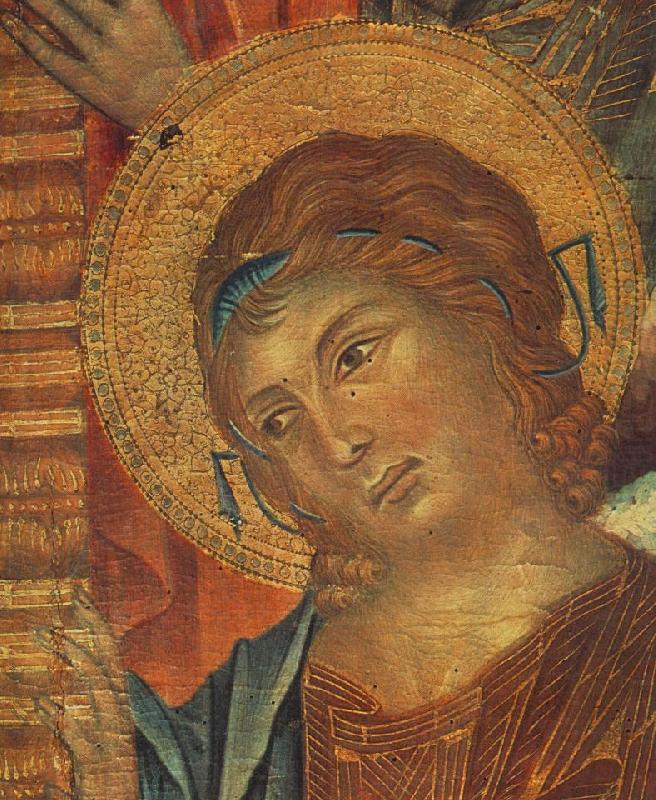 The Madonna in Majesty (detail) dfg, Cimabue