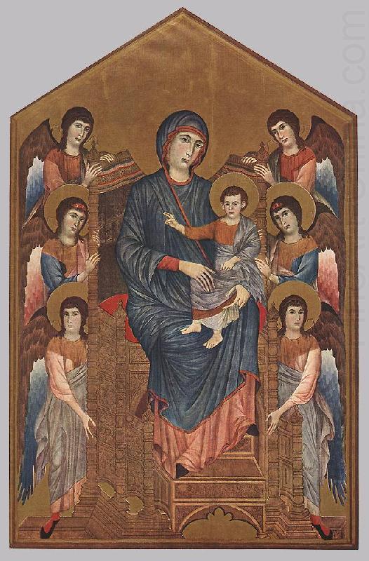 Virgin Enthroned with Angels dfg, Cimabue