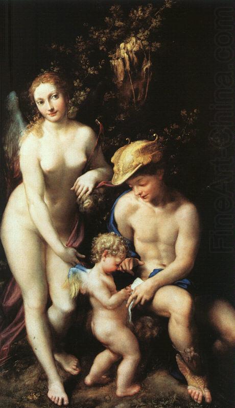 Venus and Cupid with a Satyr, Correggio