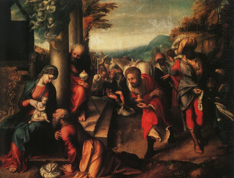 The Adoration of the Magi fg, Correggio