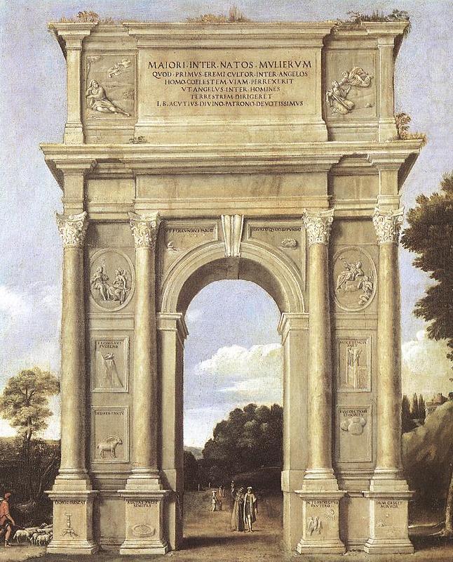A Triumphal Arch of Allegories dfa, Domenichino