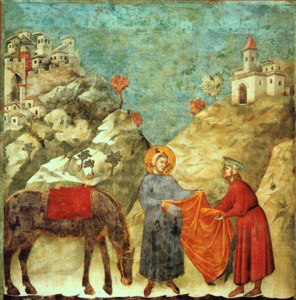Saint Francis Giving his Mantle to a Poor Man, Giotto