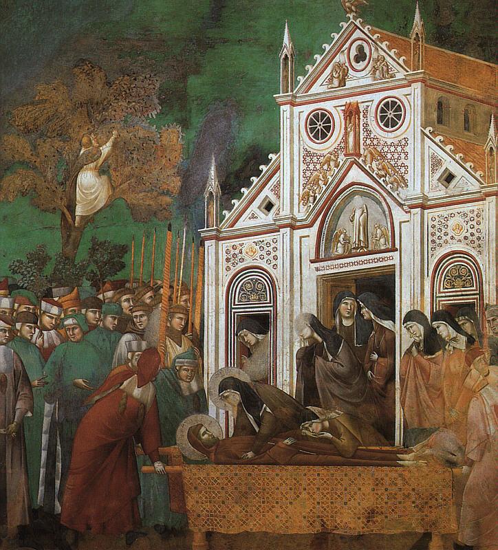 St.Francis Mourned by St.Clare, Giotto