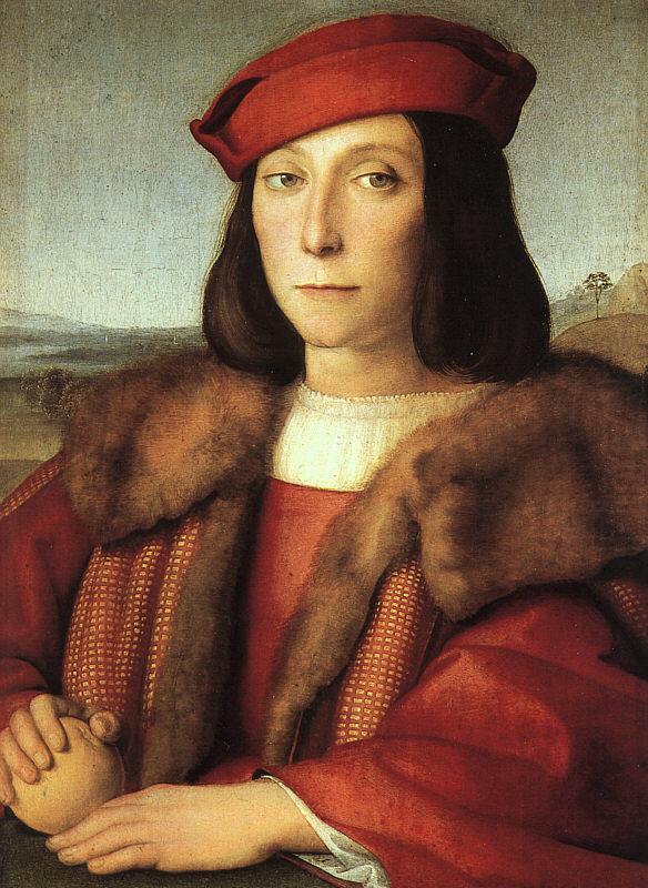 Portrait of a Man with an Apple, Raphael