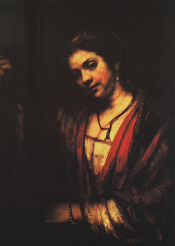 Hendrickje at an Open Door, Rembrandt