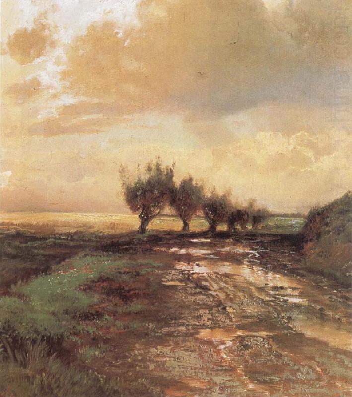 A Country Road, Alexei Savrasov