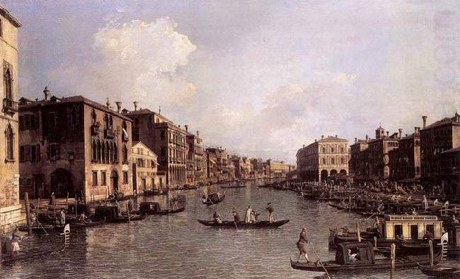 Looking South-East from the Campo Santa Sophia to the Rialto Bridge, Canaletto