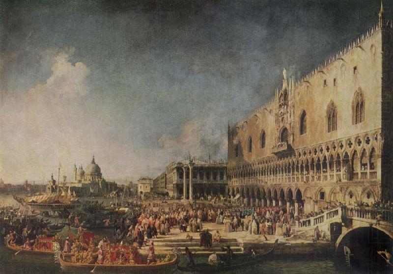 Canaletto The Arrival of the French Ambassador in Venice