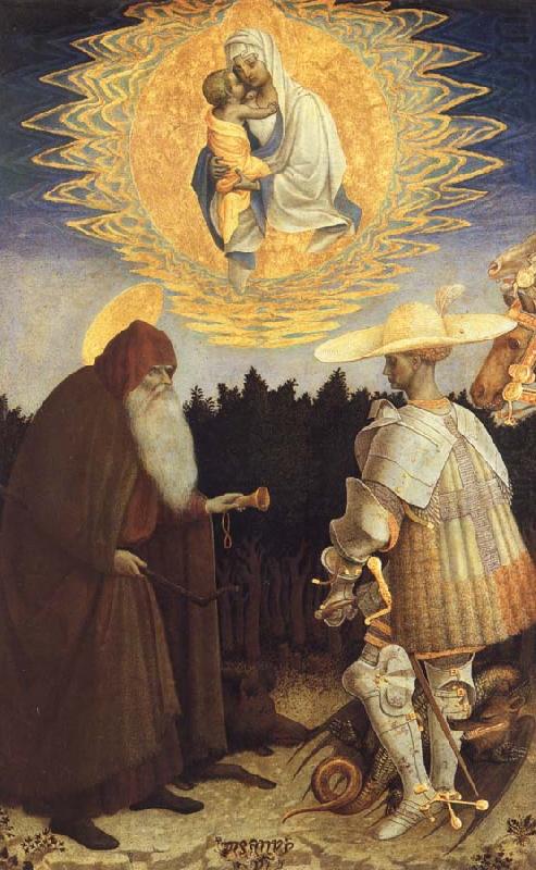 The Virgin and Child with Saint Anthony Abbot, PISANELLO