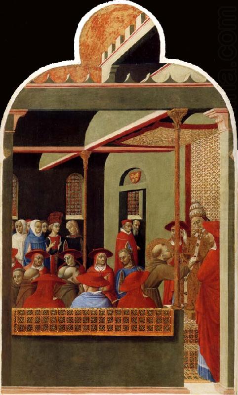 Pope innocent III Accords Recognition to the Franciscan Order, SASSETTA