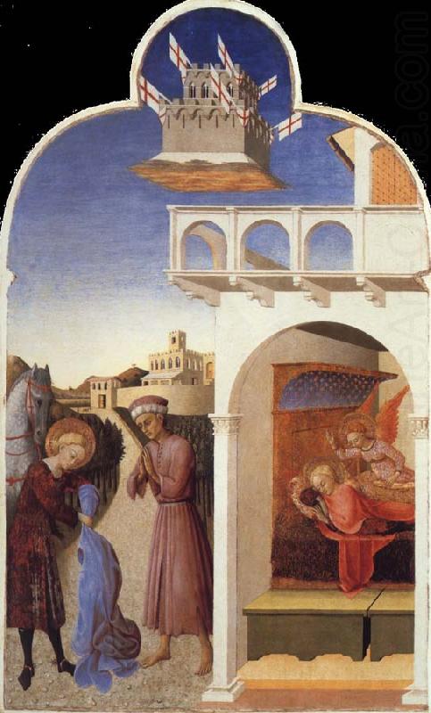 Saint Francis Giving Away His Clothes to the Poor Knight,The Dream of Saint Francis, SASSETTA
