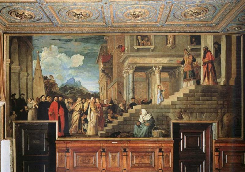 Titian Presentation of the Virgin at the Temple