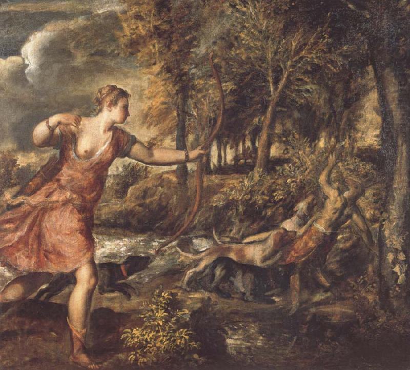 Titian The Death of Actaeon oil painting picture