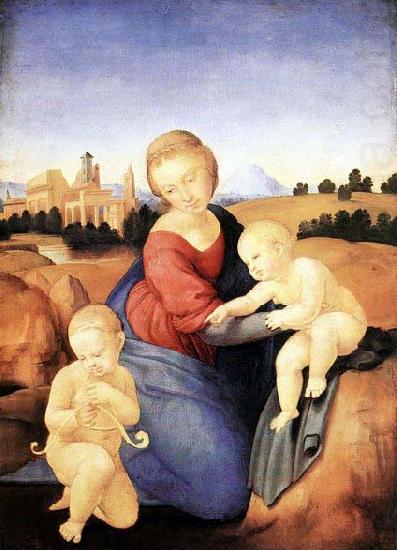 Madonna and Child with the Infant St John, Raffaello