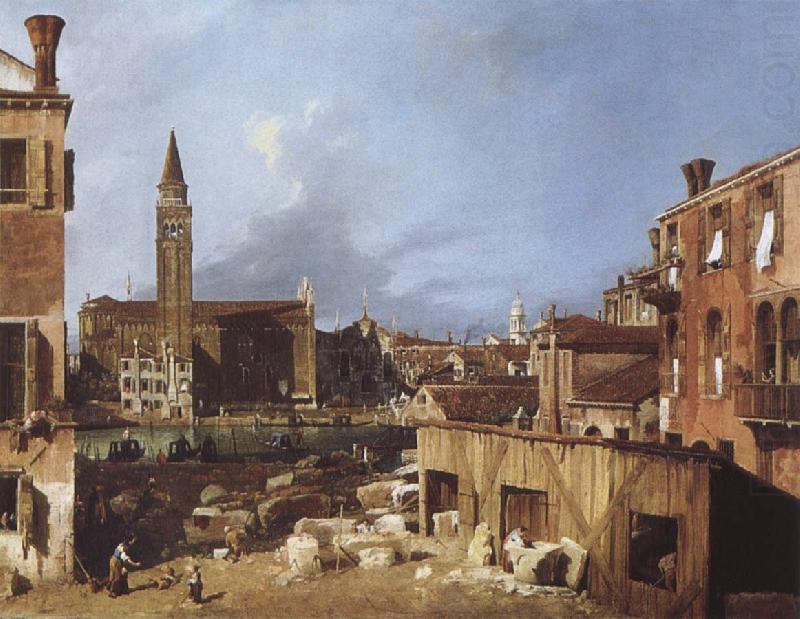 Stenhuggarverkstaden, Canaletto