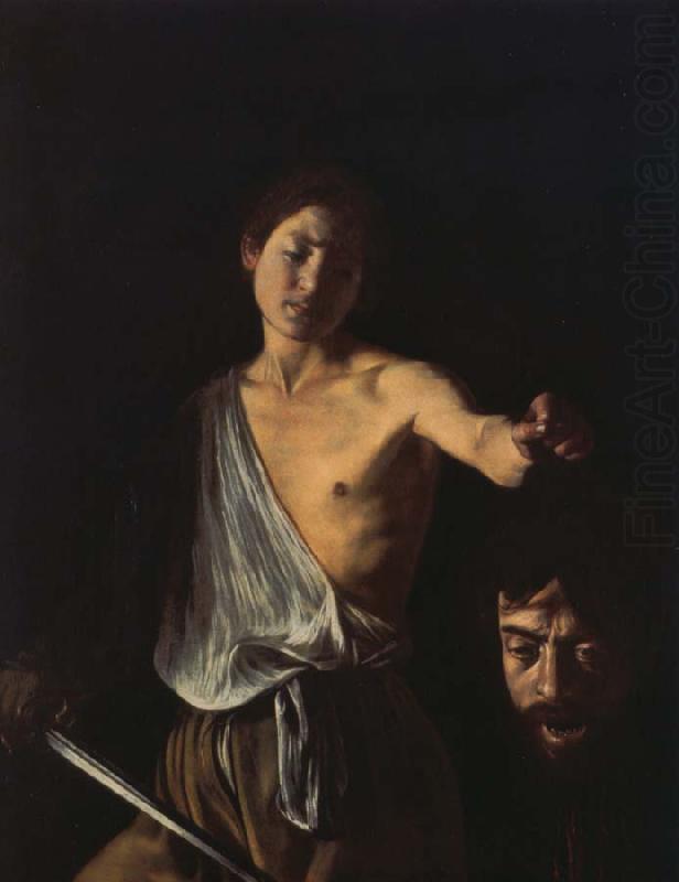 Portable head David Goliath, Caravaggio
