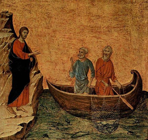 The Calling of the Apostles Peter and Andrew, Duccio
