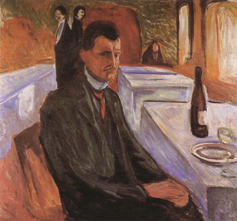 Edvard Munch Self Portrait. Self-Portrait, Edvard Munch